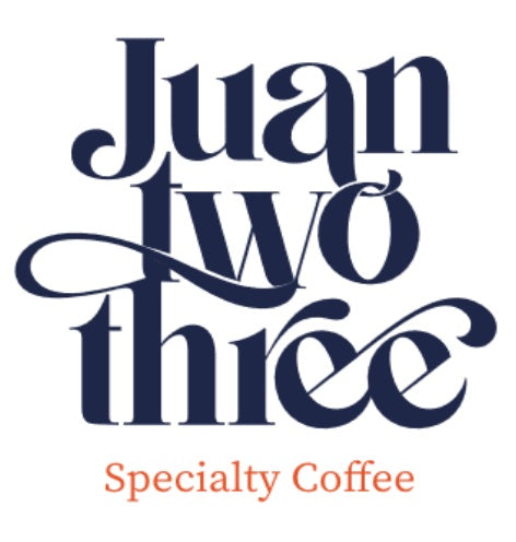 Juantwothree coffee, Artisanal cultivate, low acidity, Medium Roast Colombian Coffee